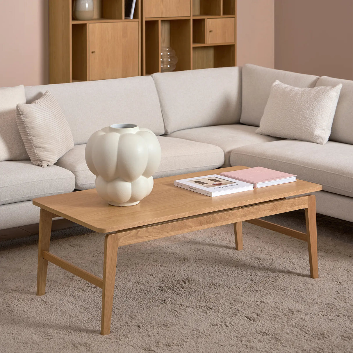 Essex Rectangular Coffee Table in Oak