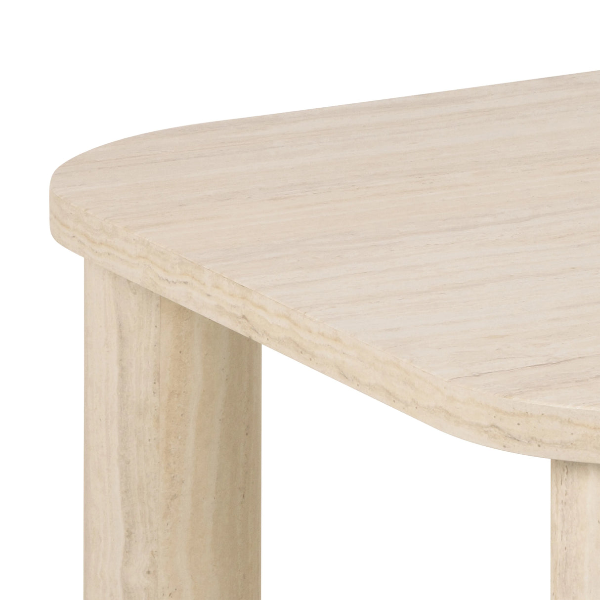 Solano Rectangular Coffee Table in Light Travertine 100x75cm