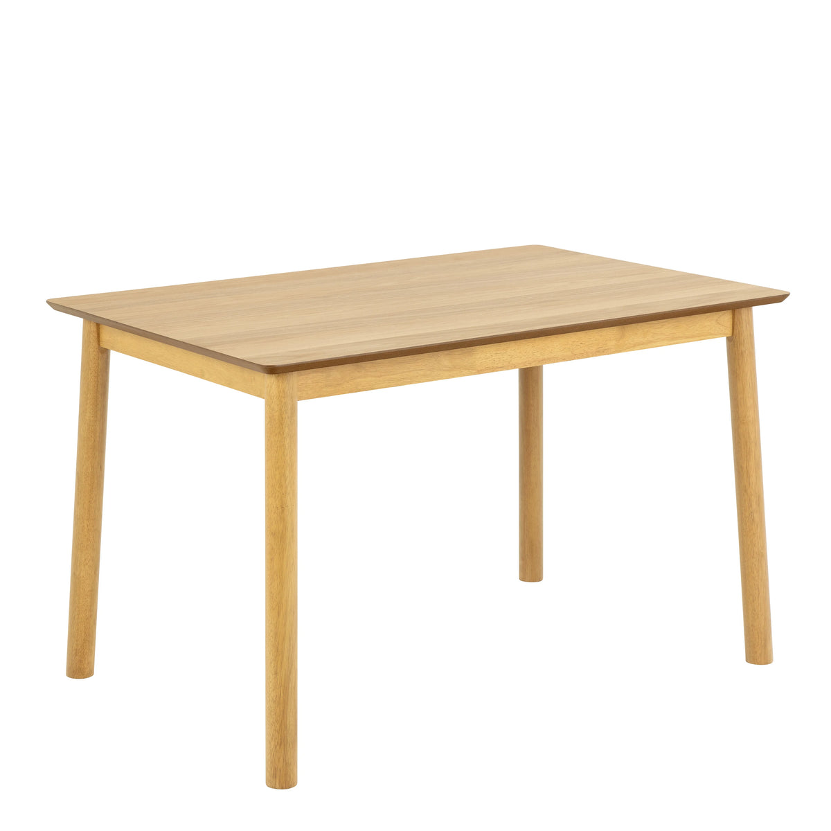 Barlow Rectangular Dining Table in Matt Oak includes 4 Barlow Dining Chair in Matt Oak