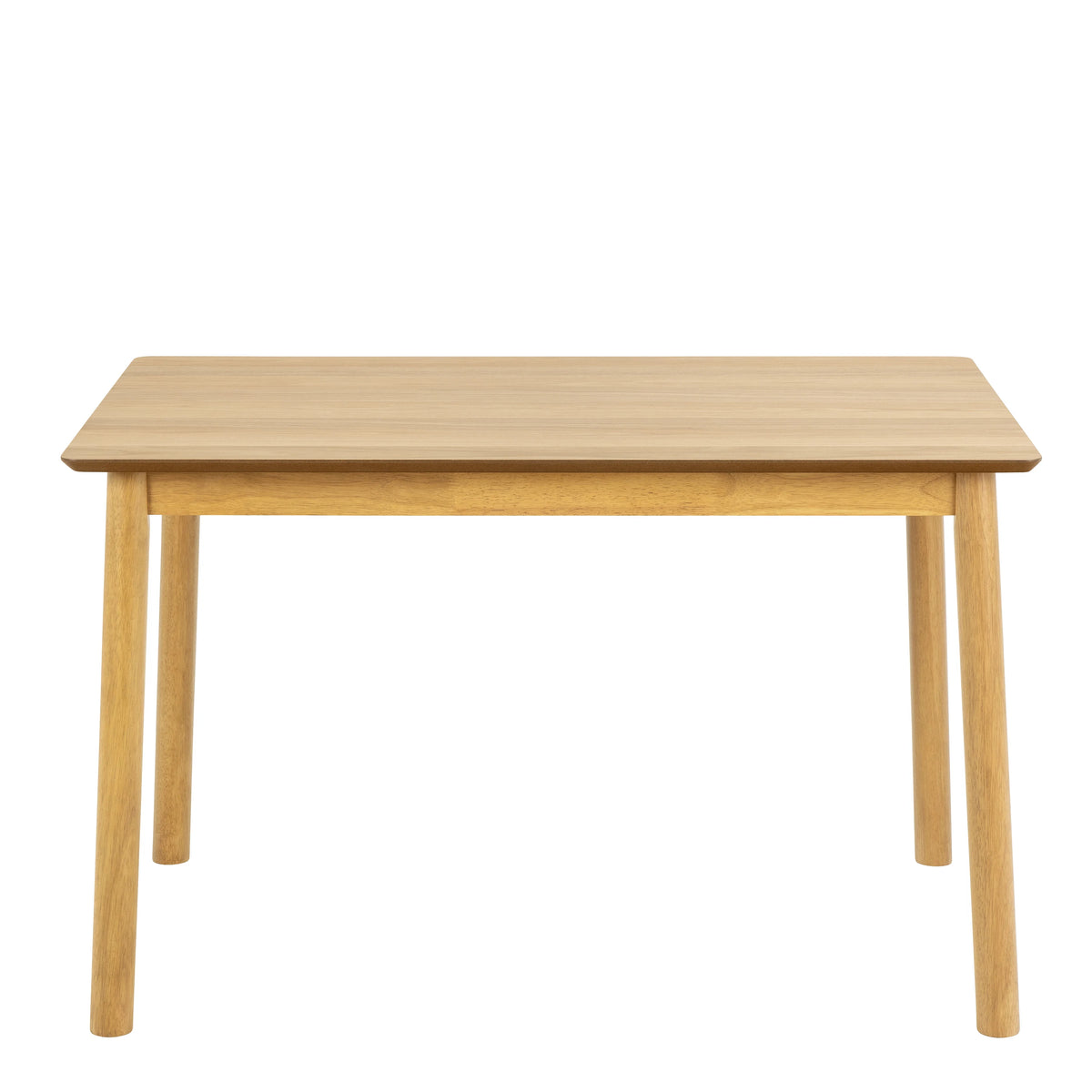 Barlow Rectangular Dining Table in Matt Oak includes 4 Barlow Dining Chair in Matt Oak