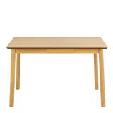 Barlow Rectangular Dining Table in Matt Oak includes 4 Barlow Dining Chair in Matt Oak