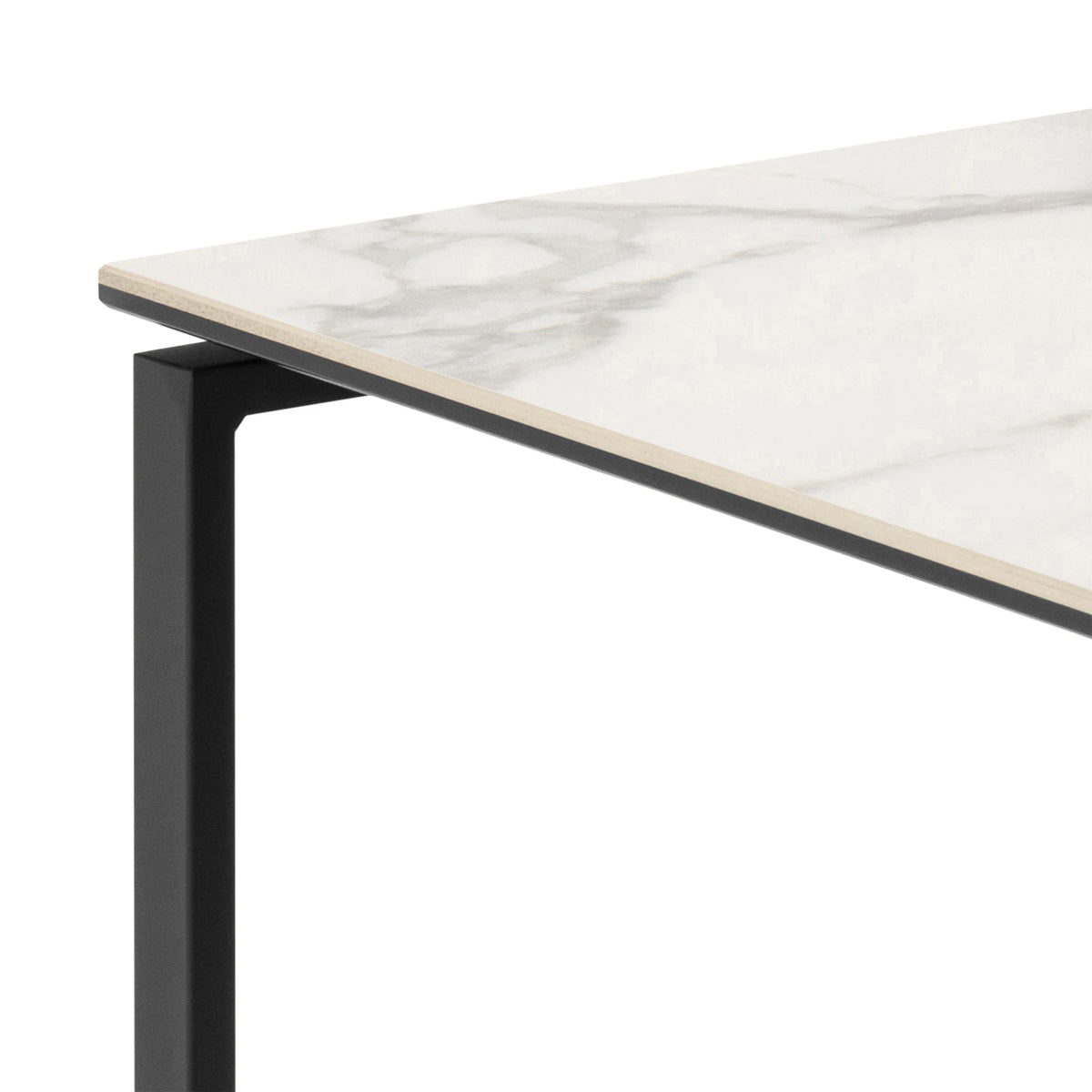 Katrine Square Coffee Table Set in Ceramic White