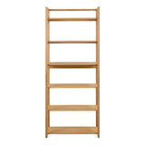 Ludza Rectangular Bookcase With 6 Shelves in Oak