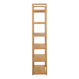 Ludza Rectangular Bookcase With 6 Shelves in Oak