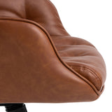 Erik Gas Lift Desk Chair in Brandy PU