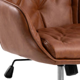 Erik Gas Lift Desk Chair in Brandy PU