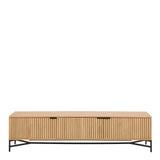 Jaipur TV Unit With 3 Doors 176cm Wide in Oak