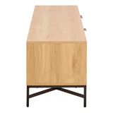 Jaipur TV Unit With 3 Doors 176cm Wide in Oak