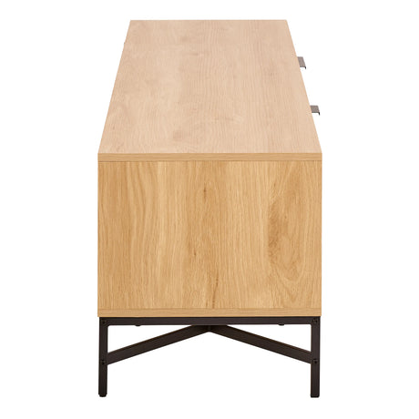 Jaipur TV Unit With 3 Doors 176cm Wide in Oak