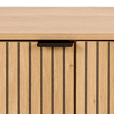 Jaipur TV Unit With 3 Doors 176cm Wide in Oak