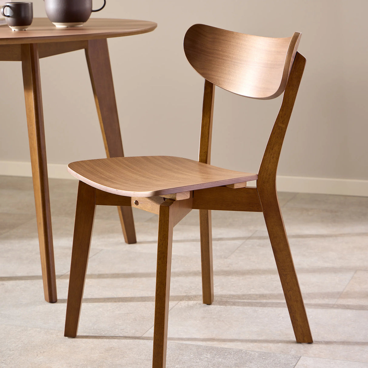 Roxby Dining Chairs in Walnut Set of 2
