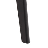Roxby Round Dining Table in Matt Black 120x76cm