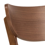 Roxby Round Dining Table in Walnut 120x76cm includes 4 Roxby Dining Chairs in Walnut