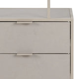 Seaford Tall Grey Metal 2 Drawer Bookcase with 4 Shelves