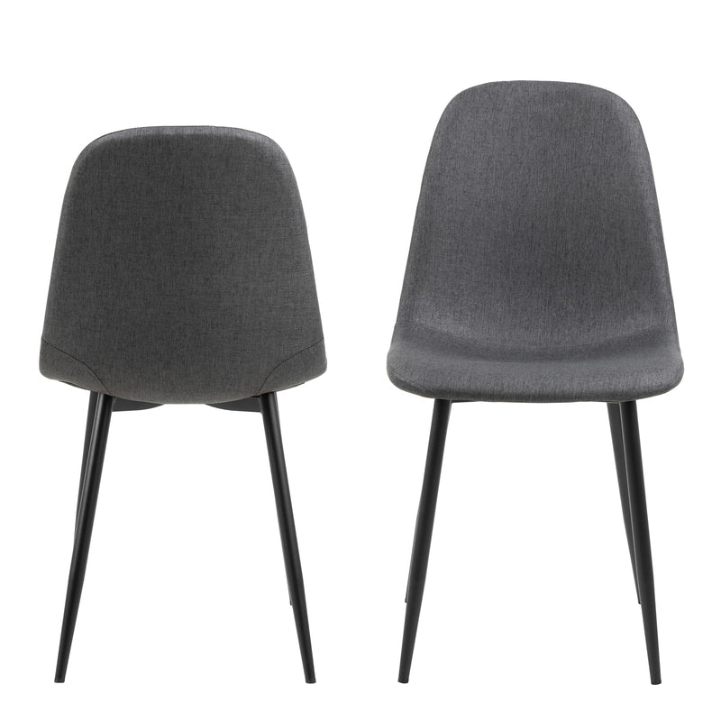 Celia Dining Chair in Light Grey Set of 4