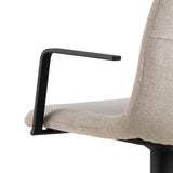 Pablo Swivel Beige Bar Stool With Adjustable Height Function Set of 2