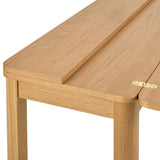 Southampton Extendable Rectangular dining table in Matt Oak 45-90cm