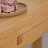Southampton Extendable Rectangular dining table in Matt Oak 45-90cm