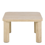 Solano Square Coffee Table in Light Travertine 60x60cm
