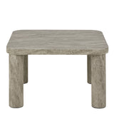 Solano Square Coffee Table in Grey 60 x 60 cm