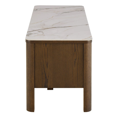 Southampton TV Unit 2 Doors 1 Shelf in Ceramic Cream