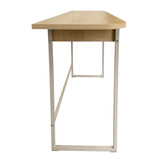 Darlington Console Table With 2 Open Shelves and Oak Top