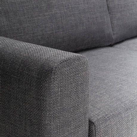 Omaha 3 Seater Sofa in Dark Grey Basel Fabric