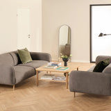 Westham Set of 2 x 3 Seater Sofas in Fay Dusty Brown Fabric