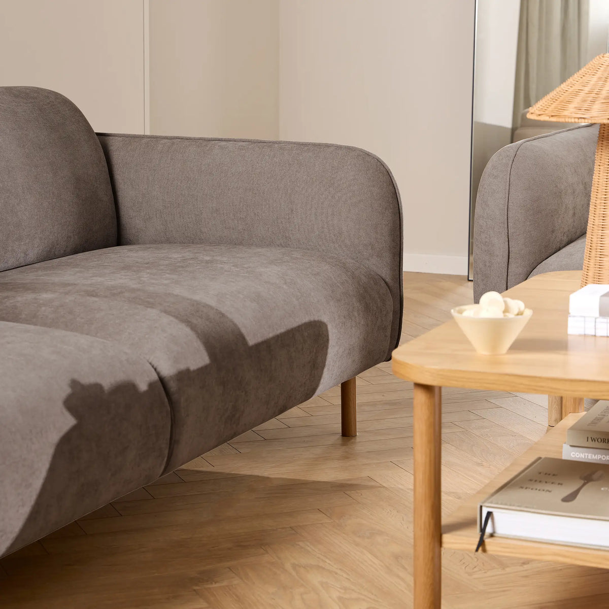 Westham 2 + 3 Seater Sofa Set and Fay Dusty Brown Fabric