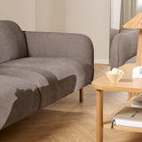 Westham Set of 2 x 2.5 Seater Sofas in Fay Dusty Brown Fabric