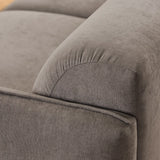 Westham Set of 2 x 2.5 Seater Sofas in Fay Dusty Brown Fabric