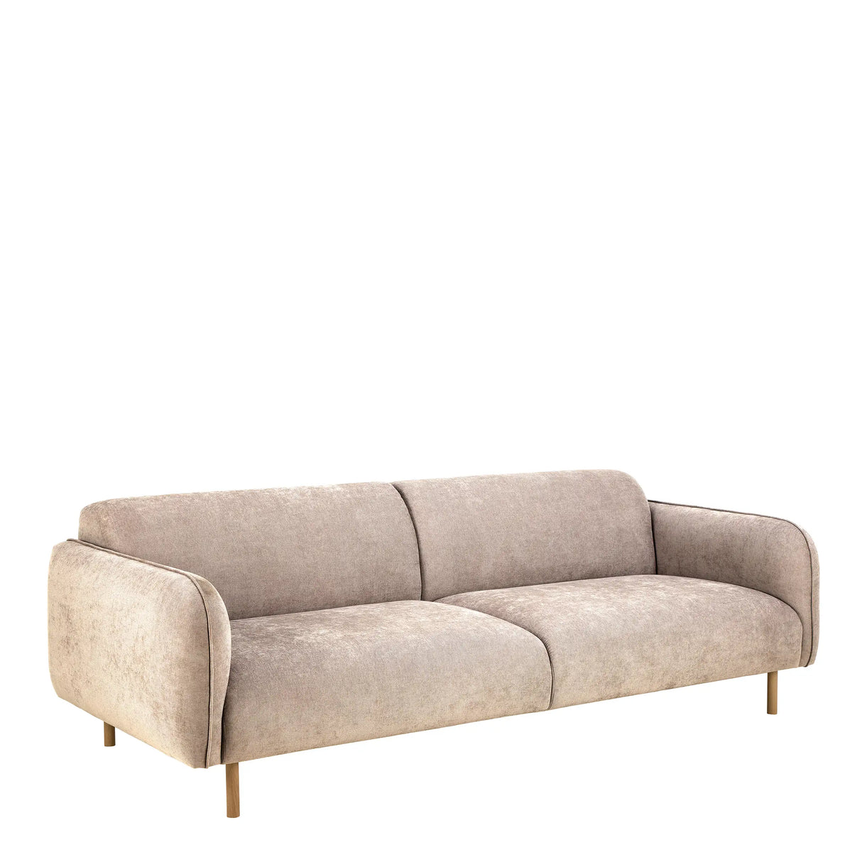 Westham Set of 2 x 3 Seater Sofas in Fay Beige Fabric