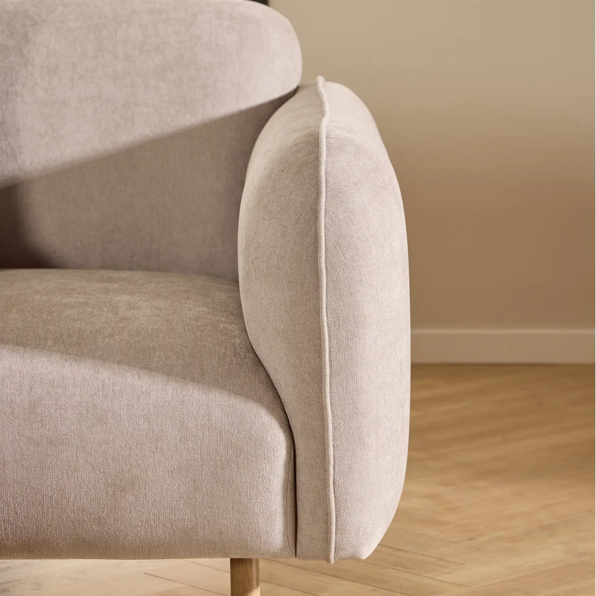 Westham Set of 2 x 3 Seater Sofas in Fay Beige Fabric