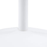 Ibiza Round Dining Table with White Top and White Base 110x74cm