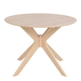 I_Duncan Round Dining Table in White Oak 105x75cm