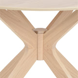 I_Duncan Round Dining Table in White Oak 105x75cm
