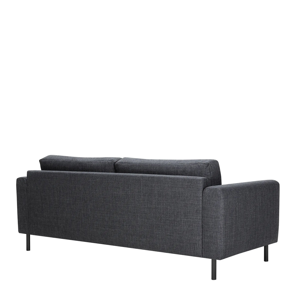Omaha Set of 2 x 3 Seater Sofas in Basel Dark Grey Fabric