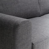 Omaha 2 + 3 Seater Sofa set in Basel Dark Grey Fabric