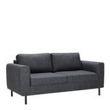Omaha 2 + 3 Seater Sofa set in Basel Dark Grey Fabric