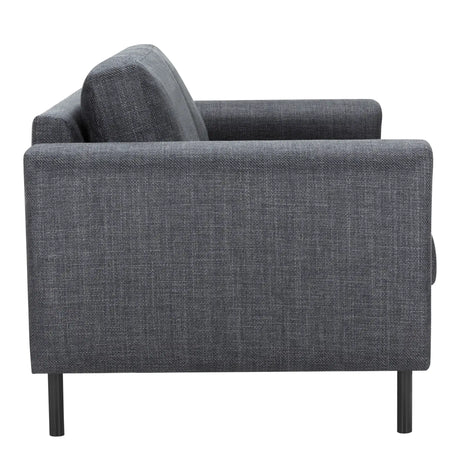 Omaha 2 + 3 Seater Sofa set in Basel Dark Grey Fabric