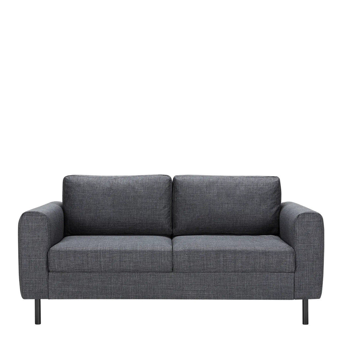 Omaha Set of 2 x 2 Seater Sofas in Basel Dark Grey Fabric