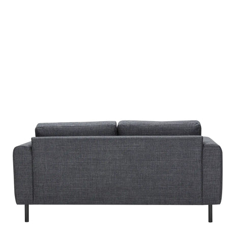 Omaha Set of 2 x 2 Seater Sofas in Basel Dark Grey Fabric