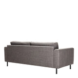Omaha 2 + 3 Seater Sofa set in Basel Light Grey Brown Fabric