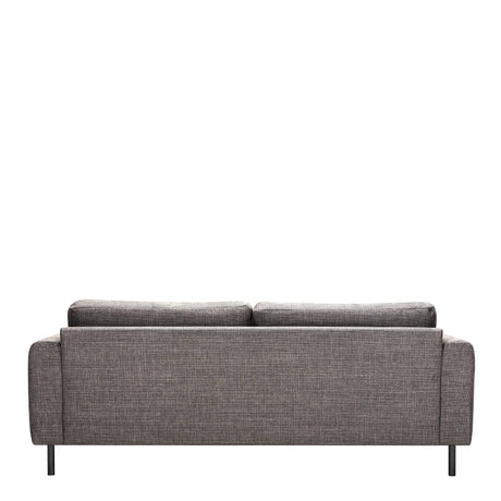 Omaha 2 + 3 Seater Sofa set in Basel Light Grey Brown Fabric