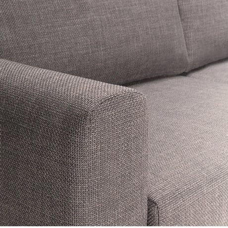 Omaha 2 + 3 Seater Sofa set in Basel Light Grey Brown Fabric