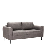 Omaha 2 + 3 Seater Sofa set in Basel Light Grey Brown Fabric