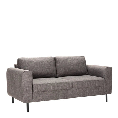 Omaha 2 + 3 Seater Sofa set in Basel Light Grey Brown Fabric