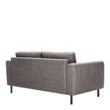 Omaha 2 + 3 Seater Sofa set in Basel Light Grey Brown Fabric