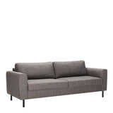 Omaha 2 + 3 Seater Sofa set in Basel Light Grey Brown Fabric