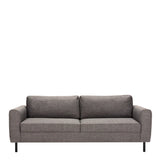 Omaha 2 + 3 Seater Sofa set in Basel Light Grey Brown Fabric